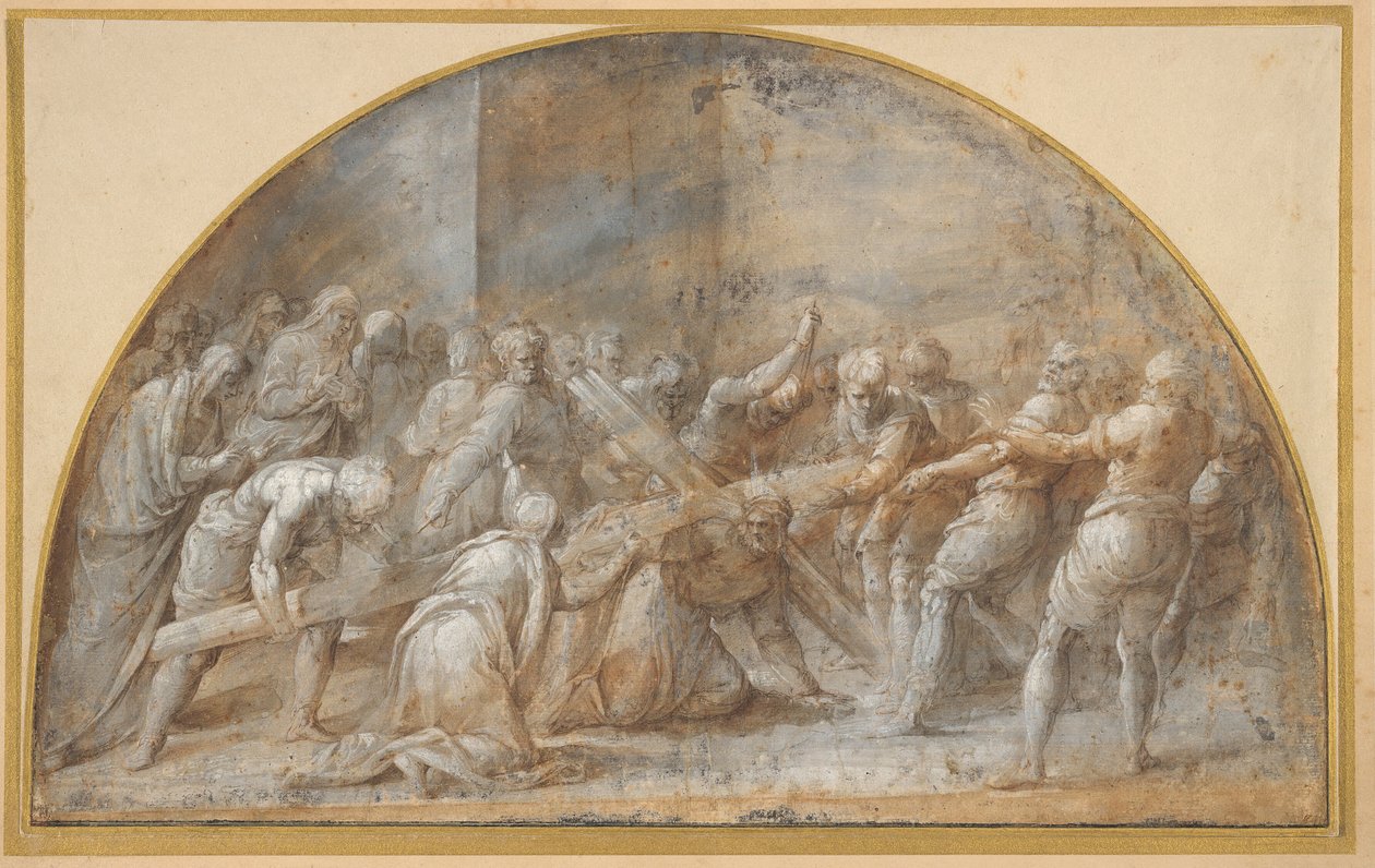 Le portement de croix - Battista Franco