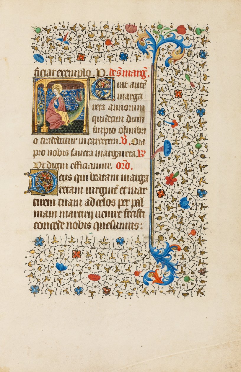 Sainte Marguerite et un dragon - Bedford Master