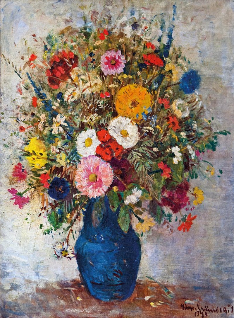 Bouquet champêtre coloré - Bela Ivanyi Grunwald