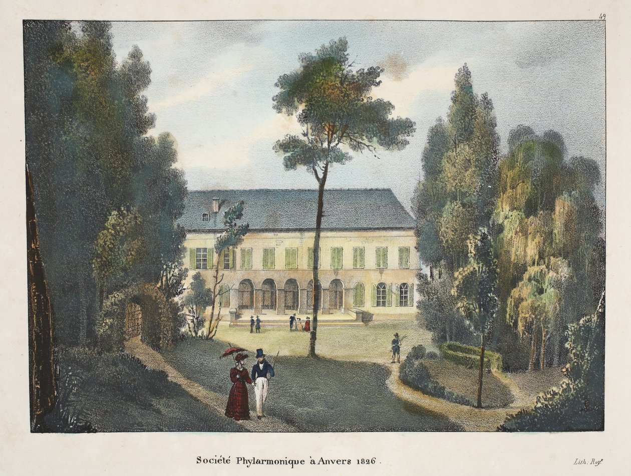 Société Philharmonique à Anvers 1826 - Belgian School