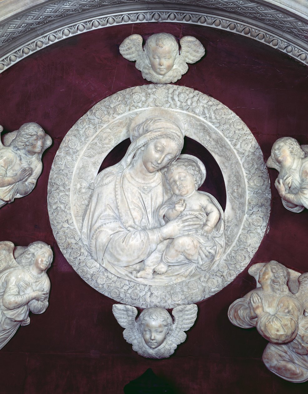 Tombe de Filippo Strozzi dans la chapelle Strozzi (détail) - Benedetto da Maiano