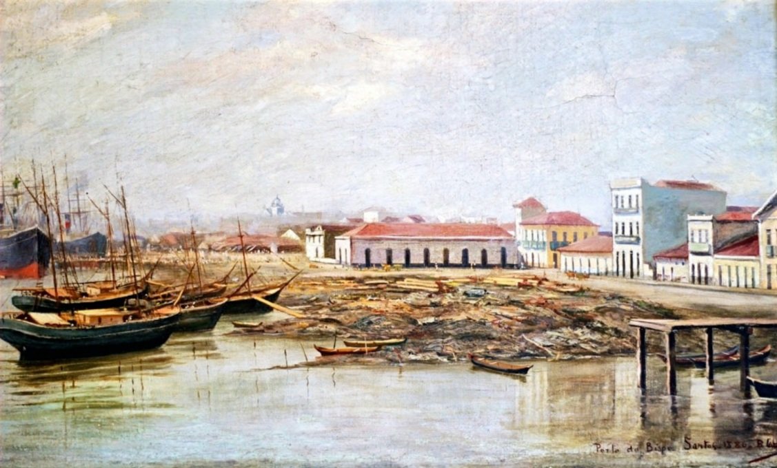 Porto do Bispo en 1886 - Benedito Calixto