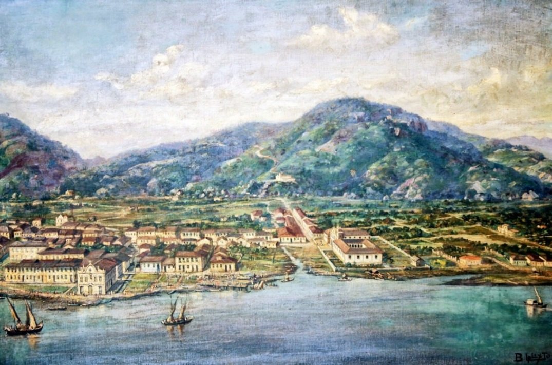 Santos en 1822 - Benedito Calixto