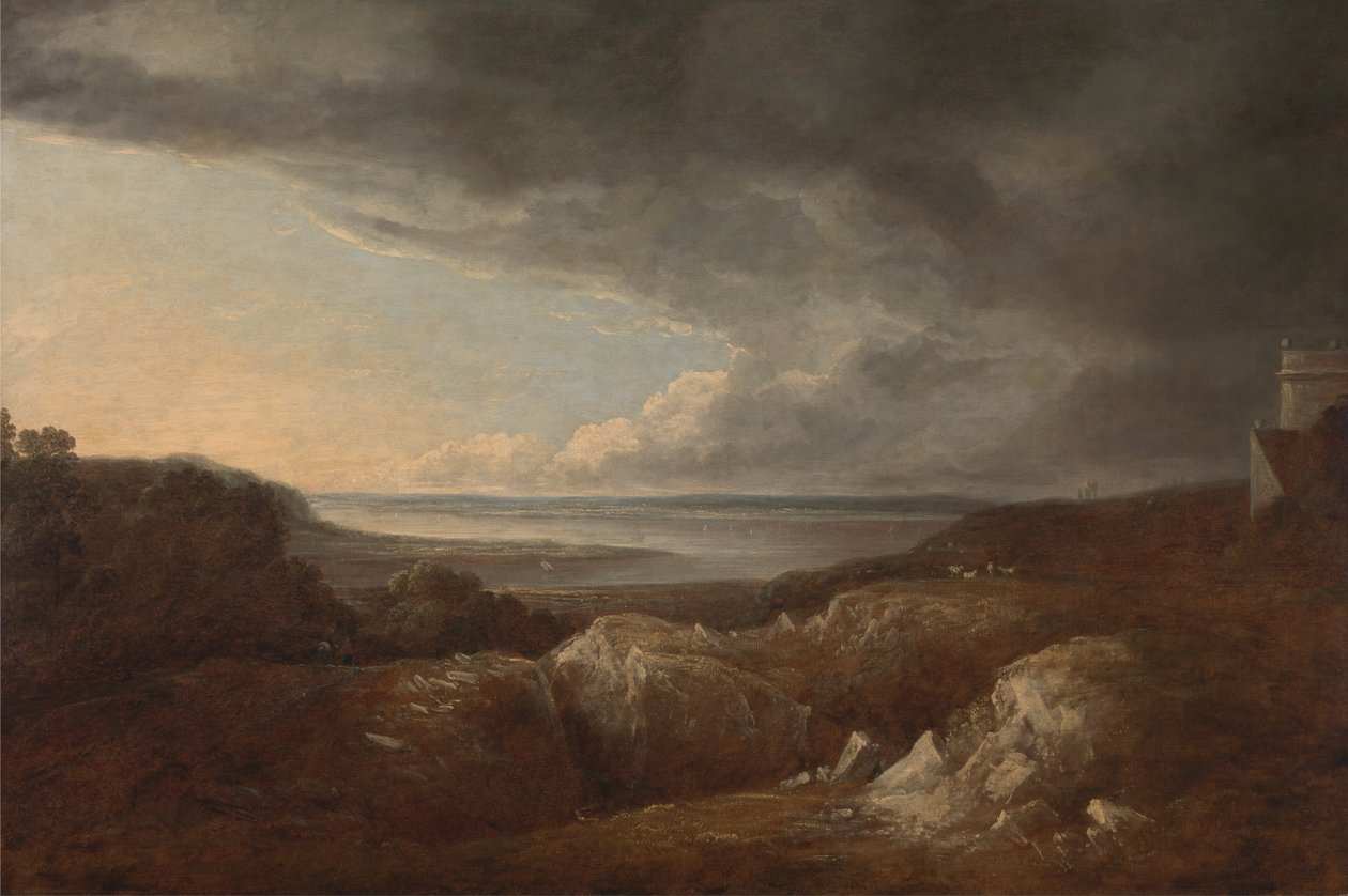 Vue de la Rivière Severn, près de Kings Weston, Demeure de Lord de Clifford - Benjamin Barker