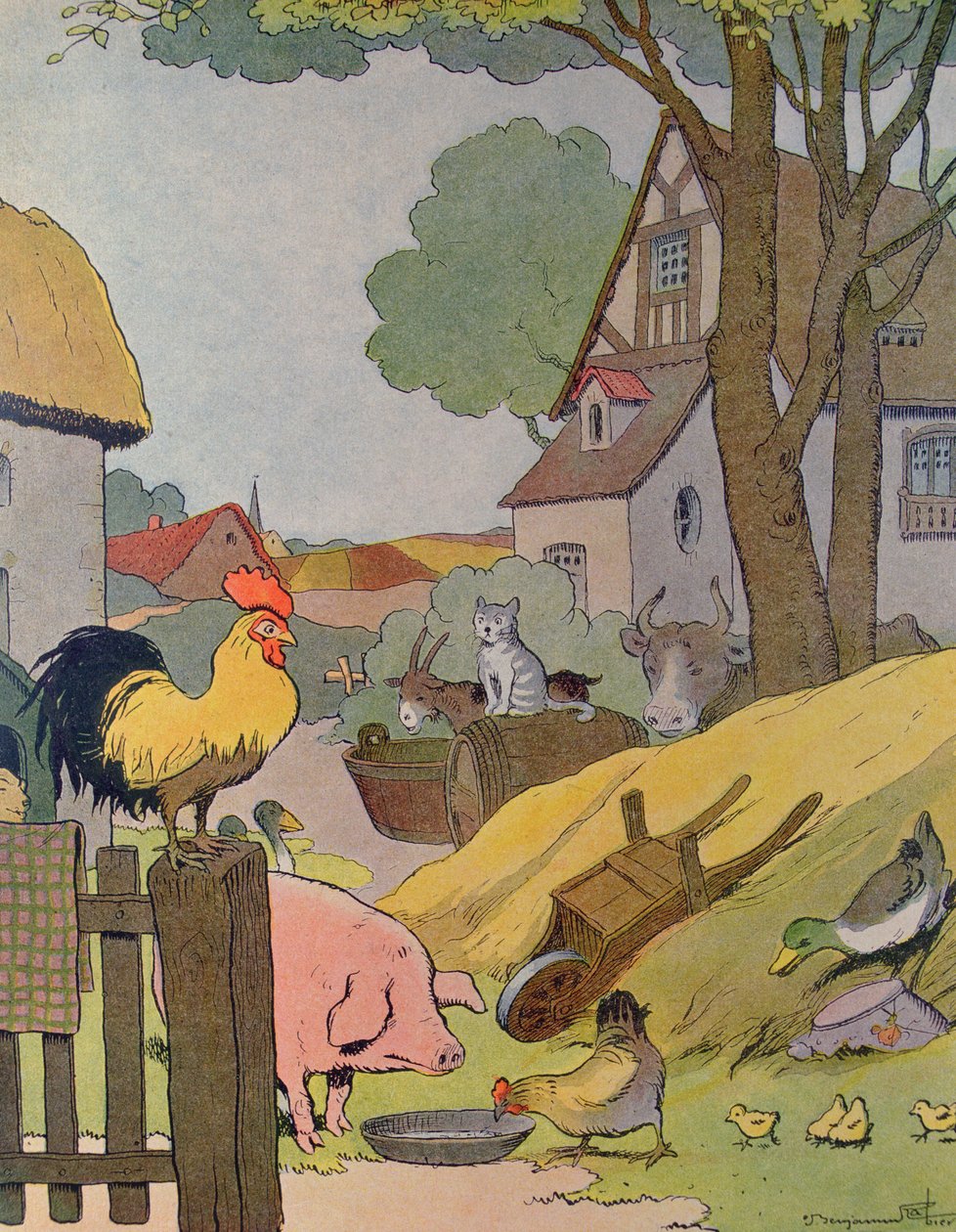 La Cour de la Ferme, illustration de 