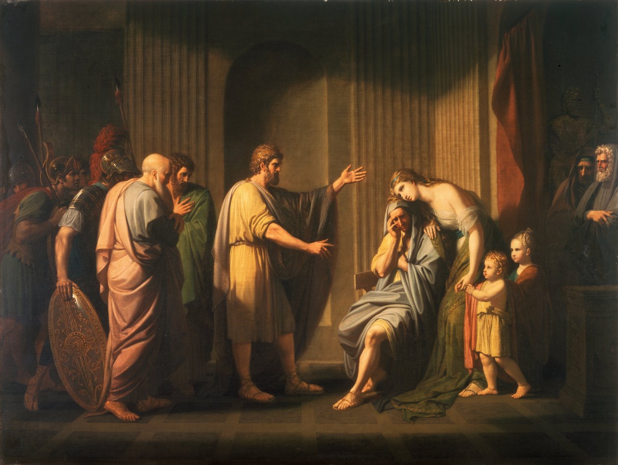 Cléombrote Banni par Léonidas II, Roi de Sparte - Benjamin West