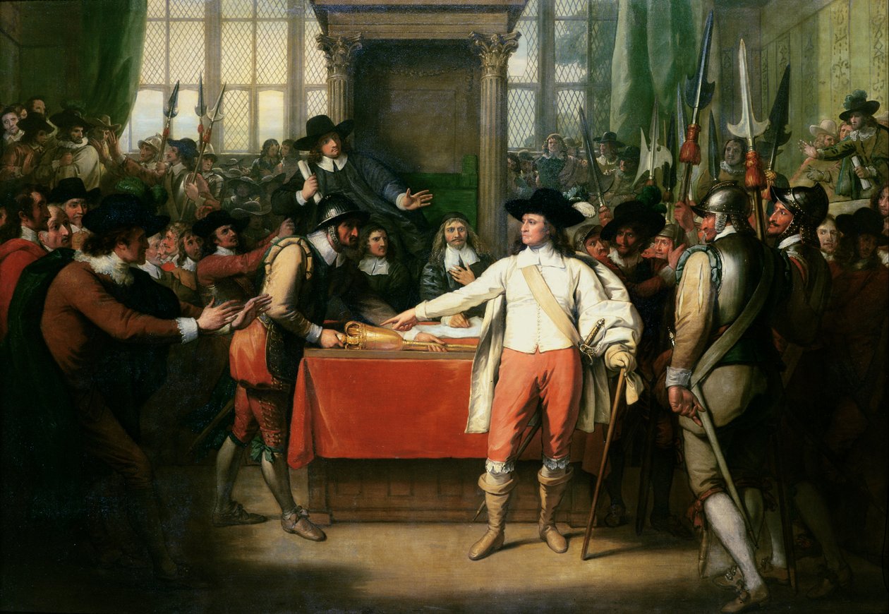 Cromwell dissout le Long Parlement - Benjamin West