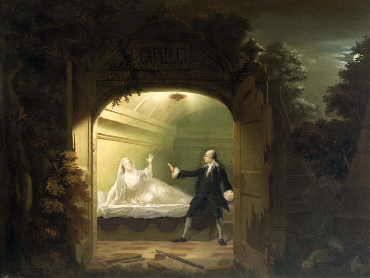 David Garrick et George Anne Bellamy dans Roméo et Juliette, 1753 - Benjamin Wilson