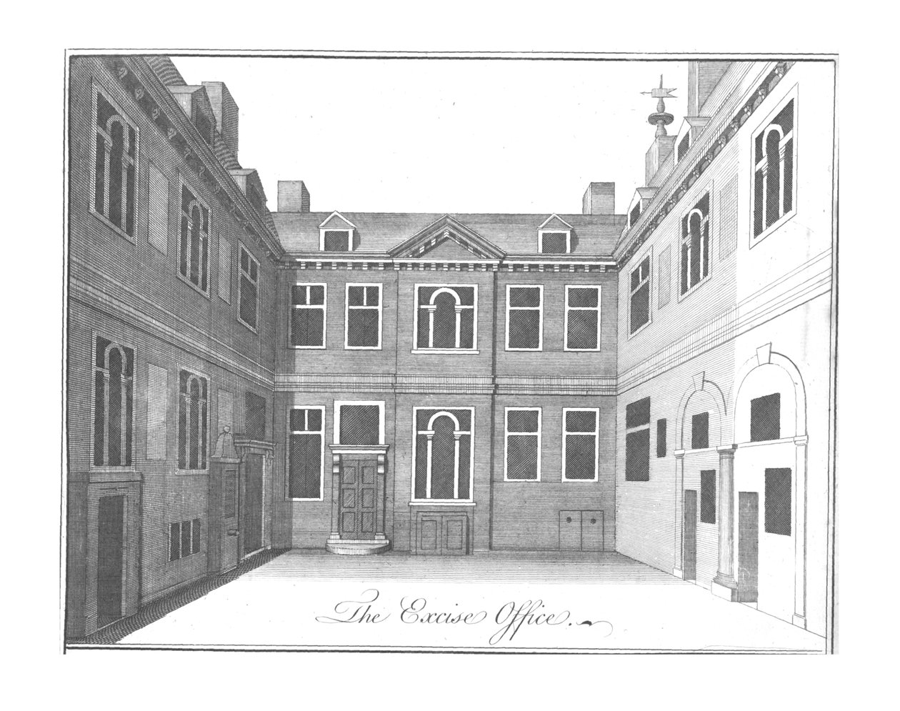Le Bureau des accises, vers 1756 - Benjamin Cole