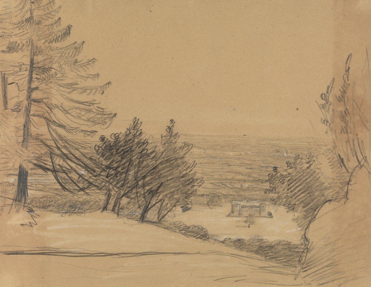 Paysage avec château - Benjamin Robert Haydon