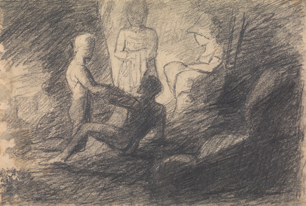 Étude de figures dans une grotte - Benjamin Robert Haydon