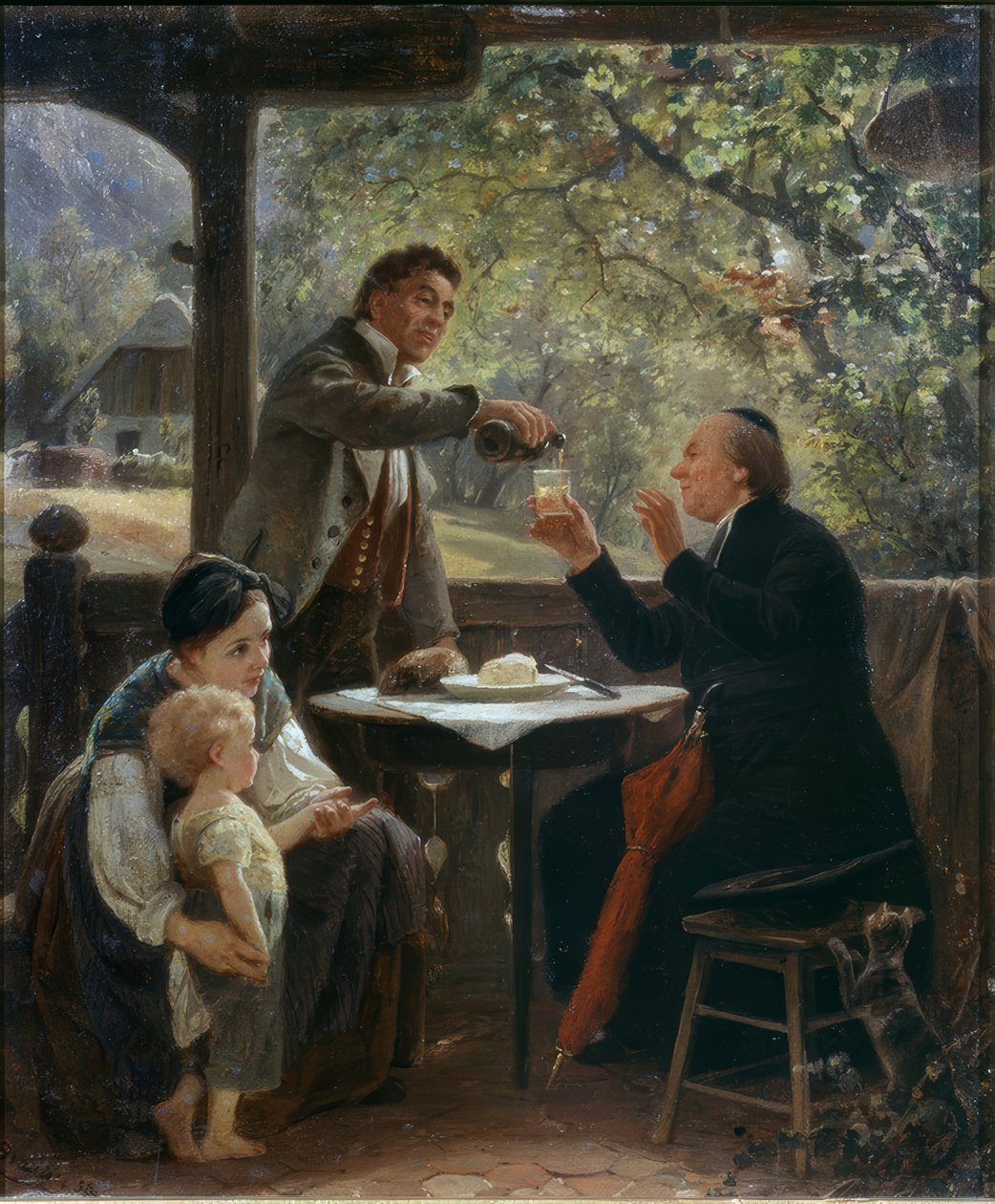 La visite du pasteur - Benjamin Vautier
