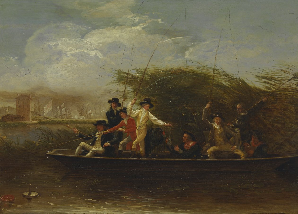 Gentlemen pêchant - Benjamin West