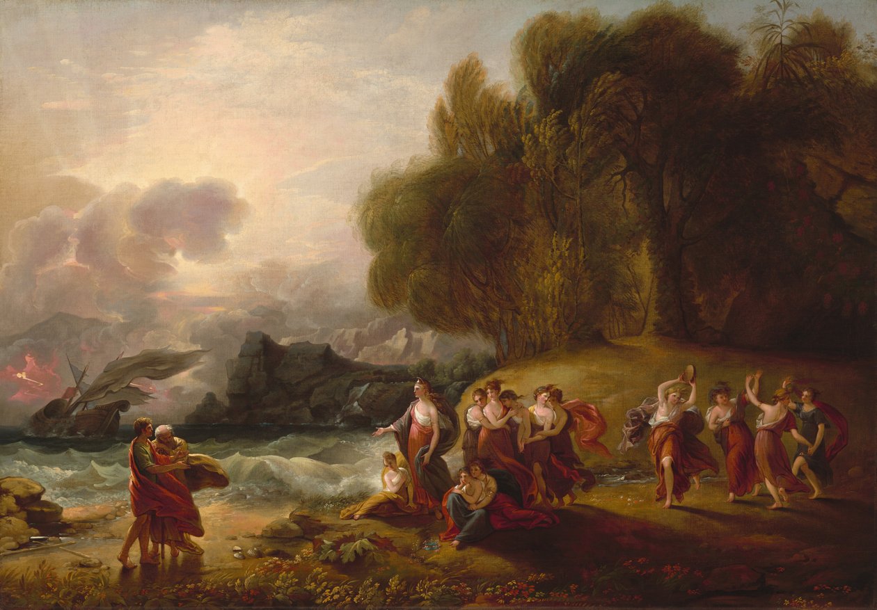 Télémaque et Calypso - Benjamin West