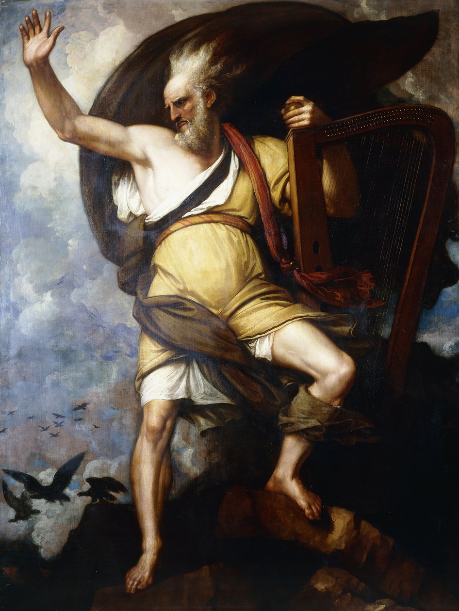 Le barde, 1809 - Benjamin West