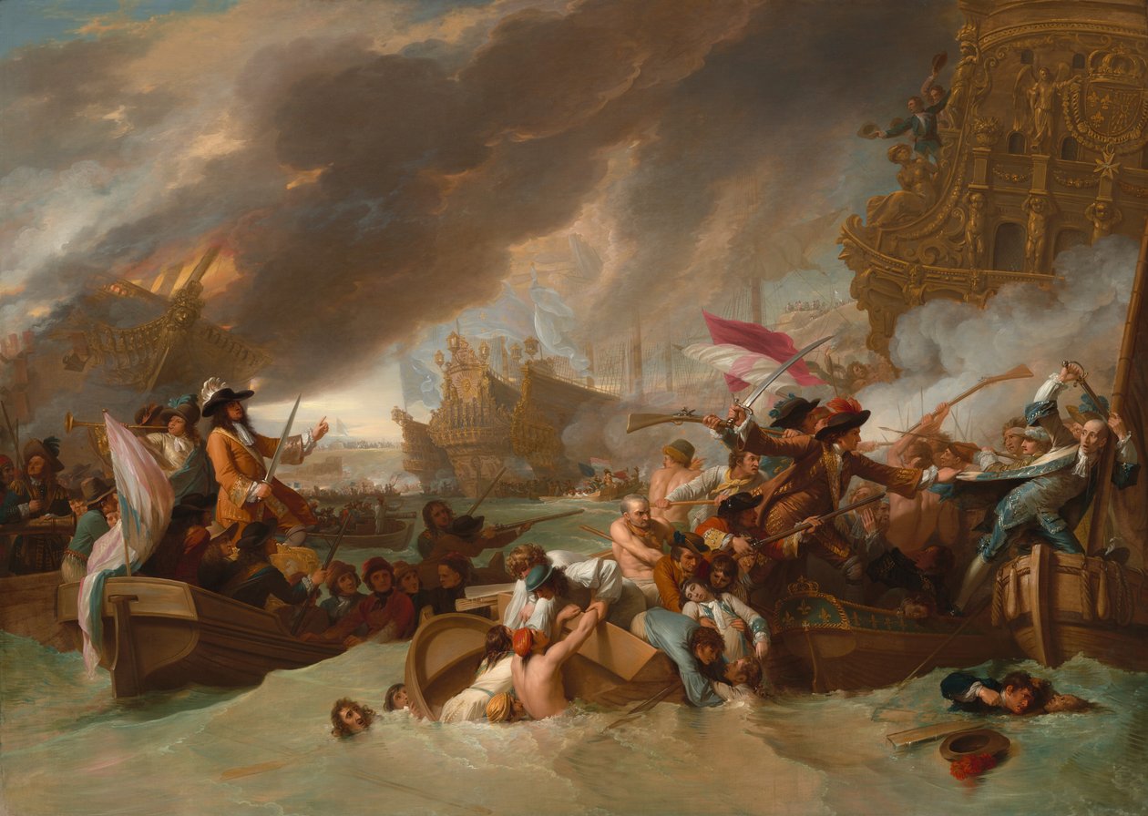 La bataille de La Hogue - Benjamin West