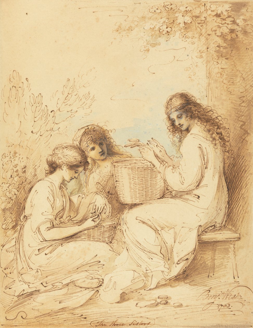 Les Trois Sœurs - Benjamin West