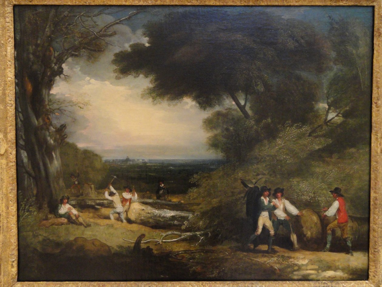 Bûcherons dans le parc de Windsor - Benjamin West