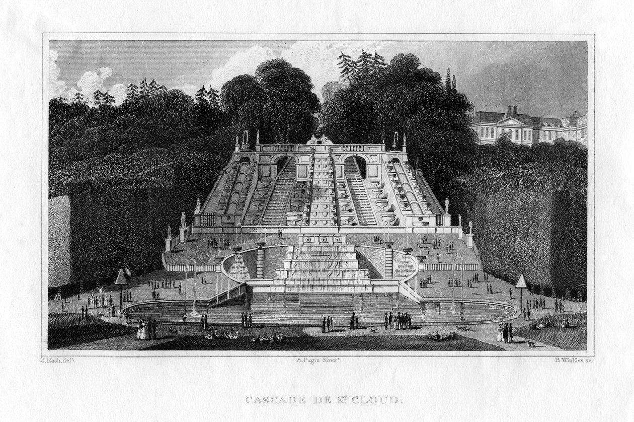 Cascade de Saint-Cloud, Paris, 1830 - Benjamin Winkles