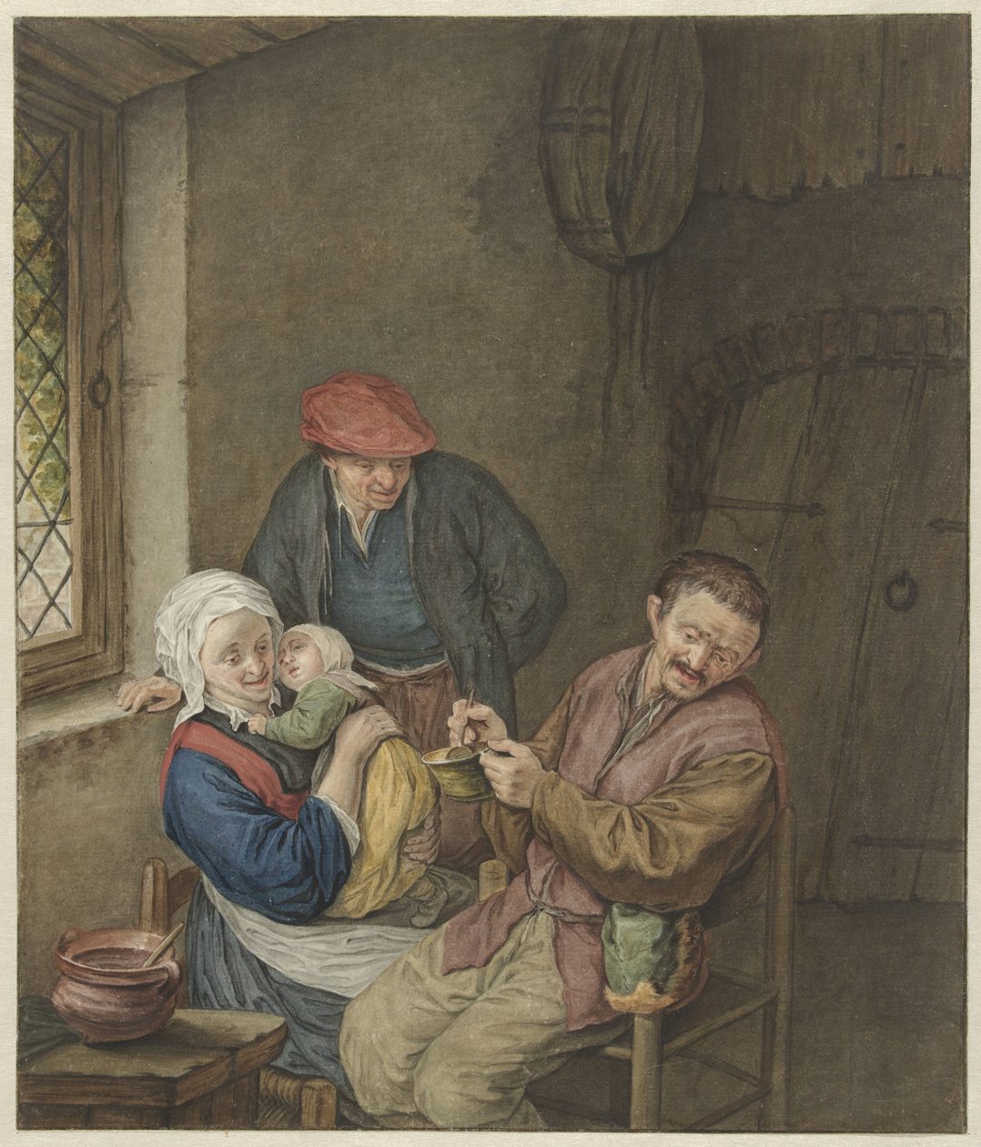 Famille de paysans à l