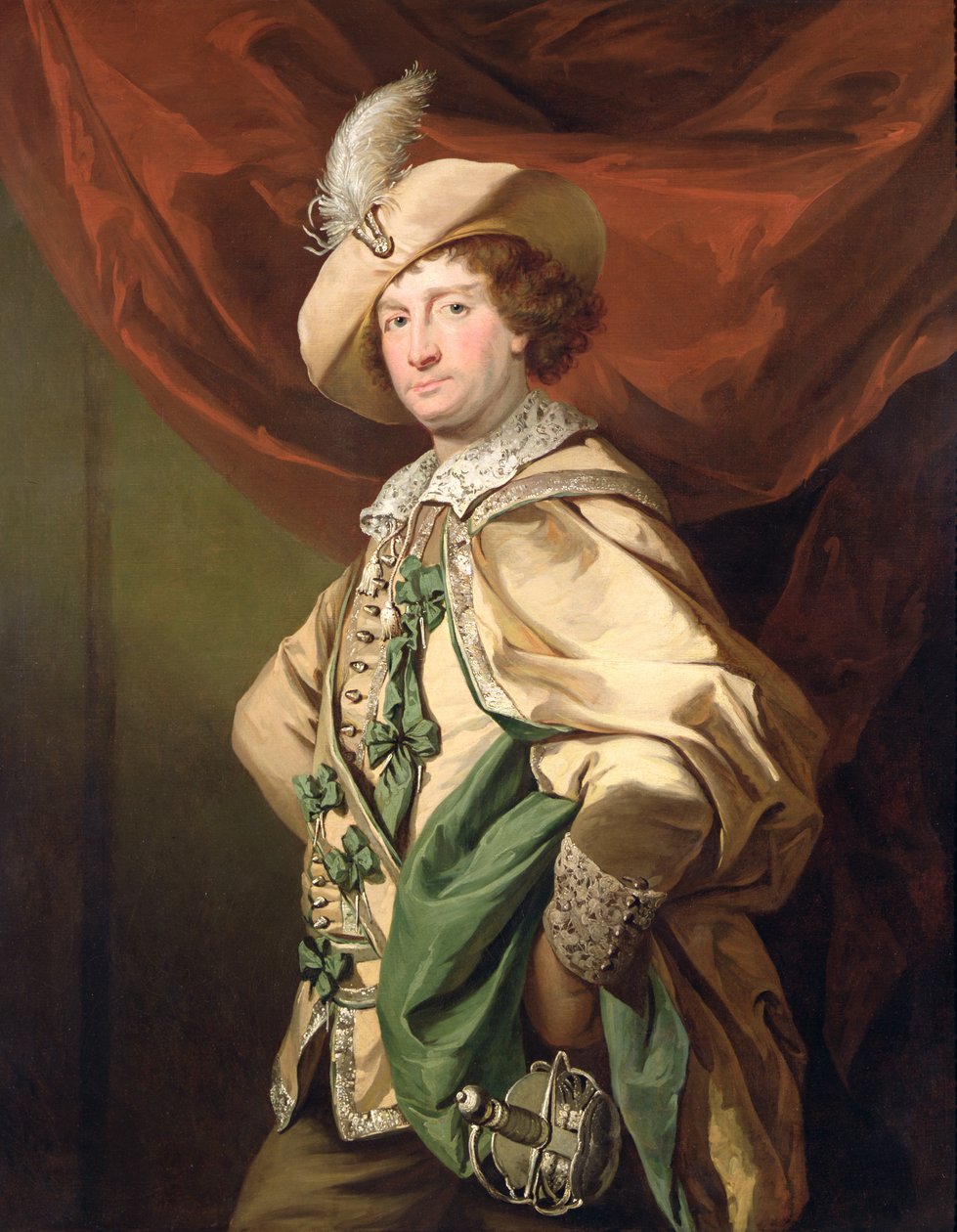 Henry Woodward en Petruchio, c.1773-74 - Benjamin van der Gucht