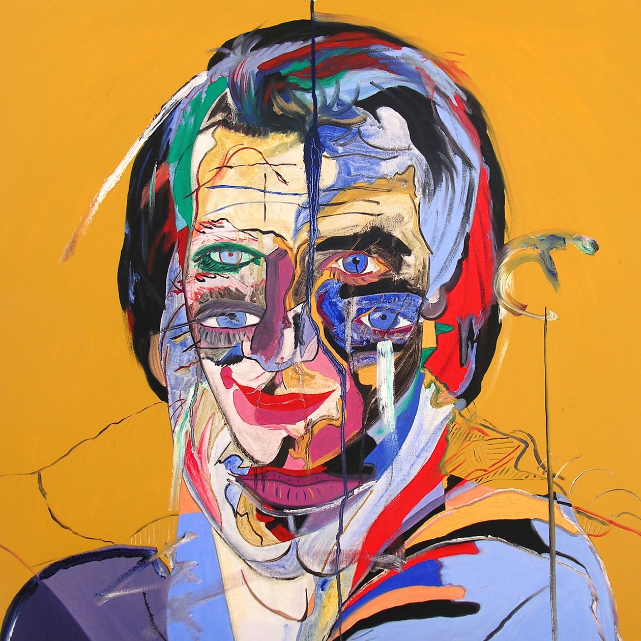 Sébastien bleu, 2000 (oil on canvas) - Benoit Erwann Boucherot