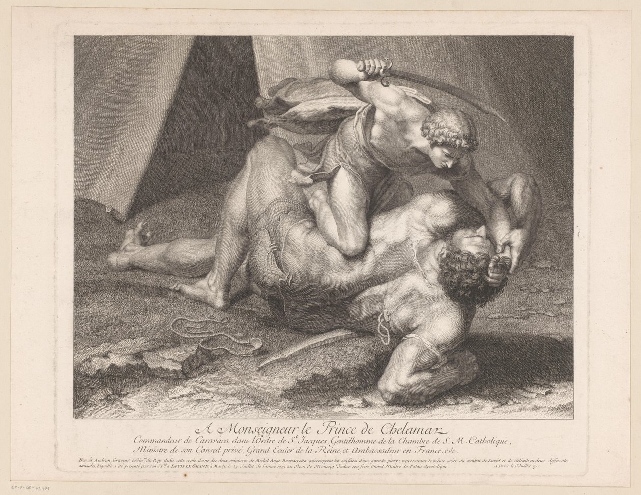 David décapite Goliath - Benoît Audran (I)