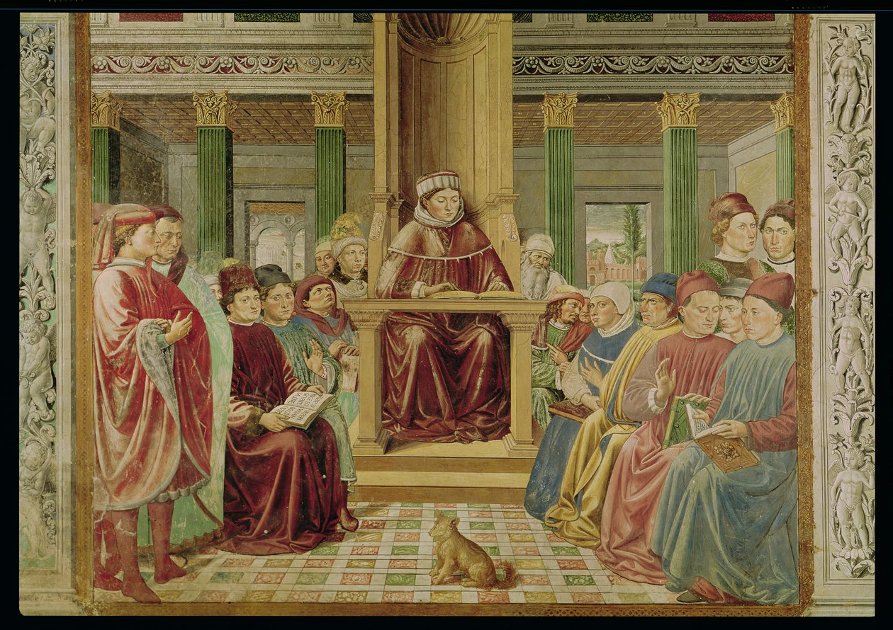 Saint Augustin lisant la rhétorique et la philosophie à l