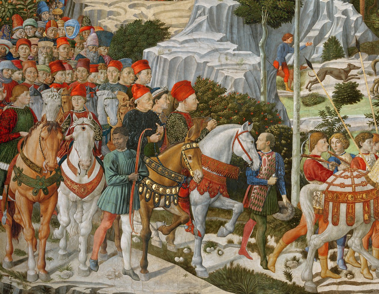 Le Voyage des Mages à Bethléem (détail) - Benozzo di Lese di Sandro Gozzoli