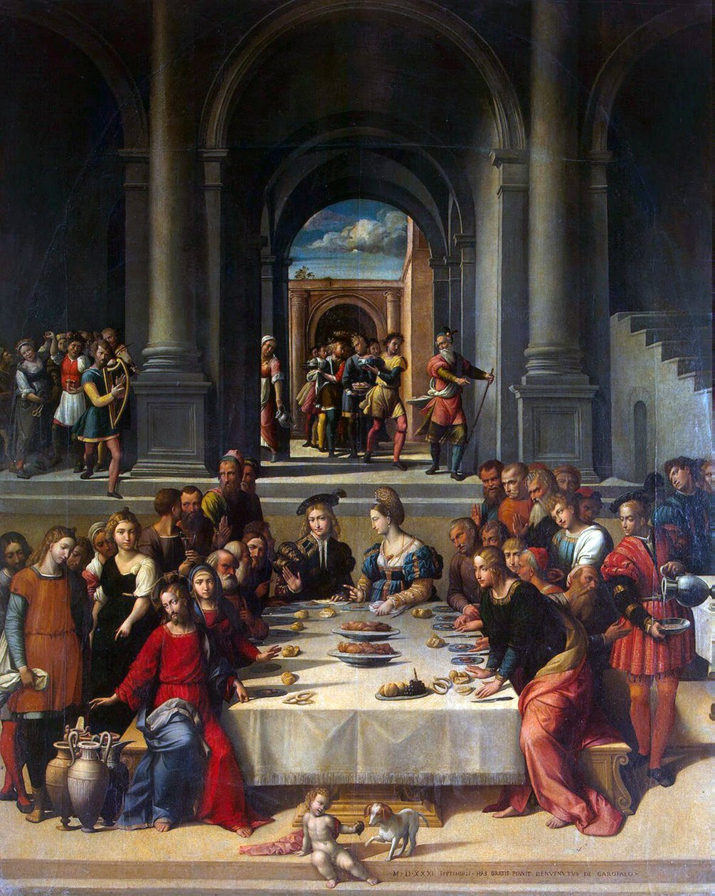 Les Noces de Cana - Benvenuto Tisi da Garofalo