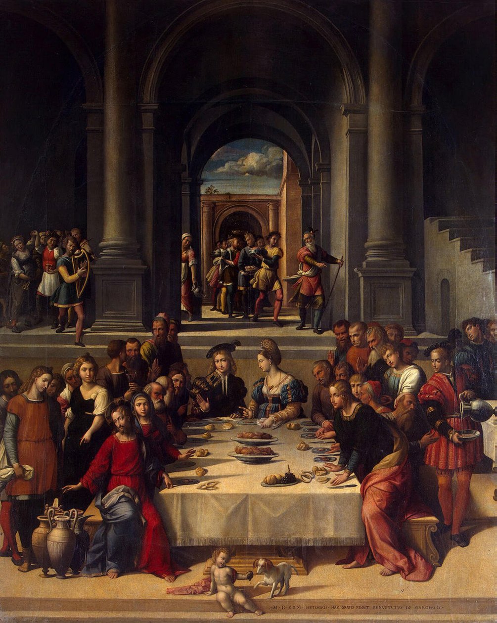 Les Noces de Cana - Benvenuto Tisi da Garofalo