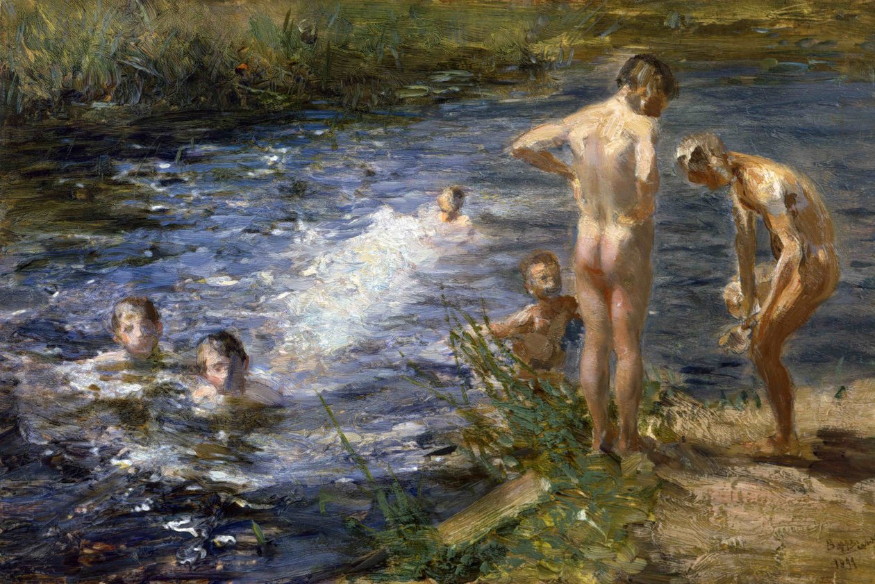 Garçons à la rivière - Beppe Ciardi