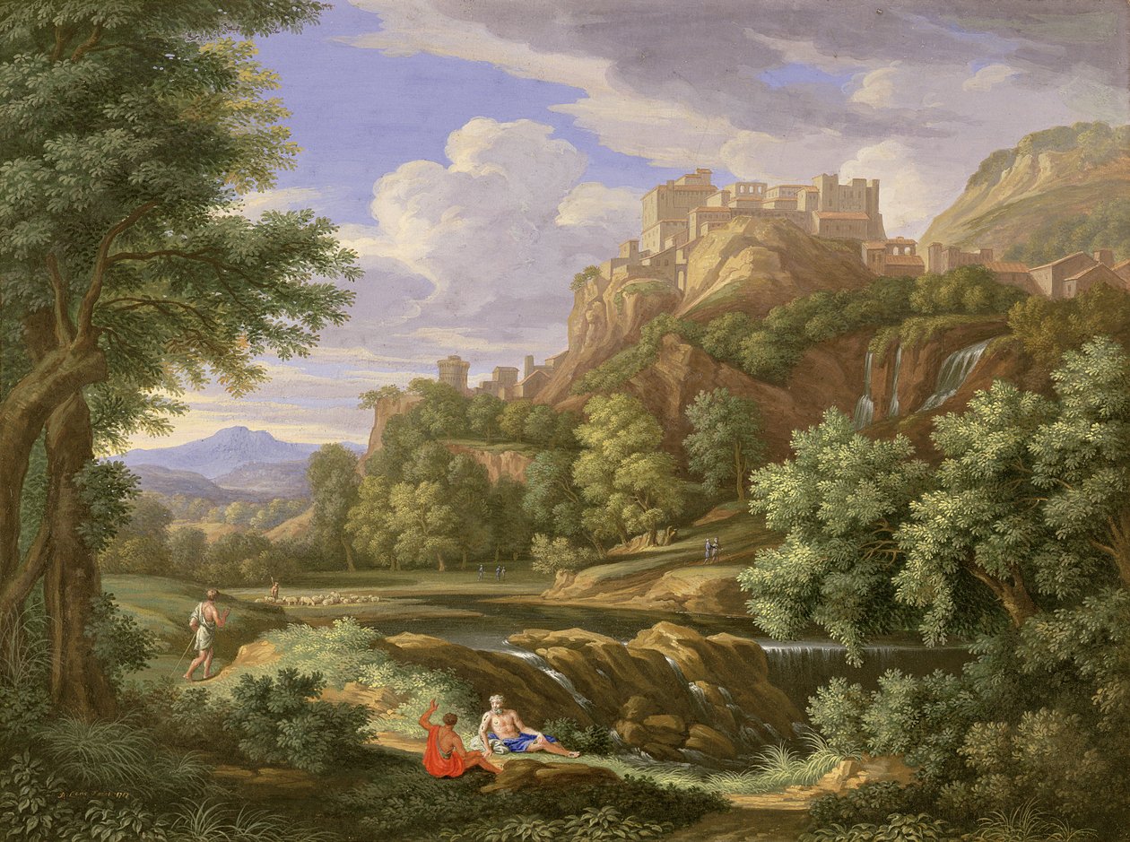 Paysage classique, 1717 - Bernard Lens