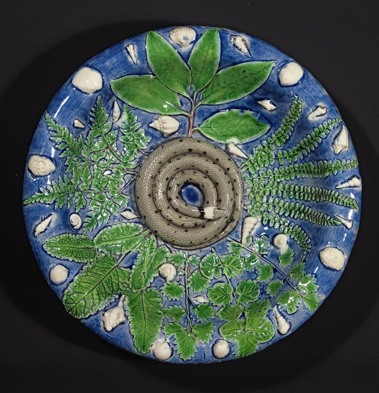 Plat, faïence de Palissy - Bernard Palissy