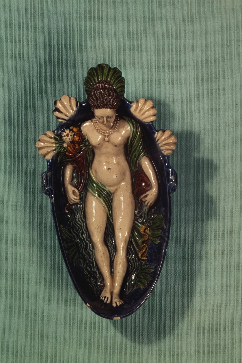 Saucière, Palissy Ware, vers 1530 (faïence émaillée) - Bernard Palissy