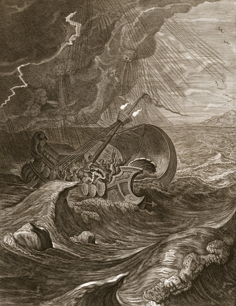 Les Dioscures protègent un navire, 1731 - Bernard Picart