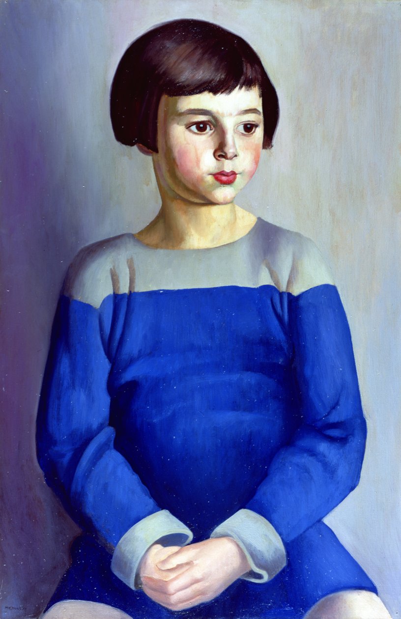 Enfant en bleu - Bernard Meninsky