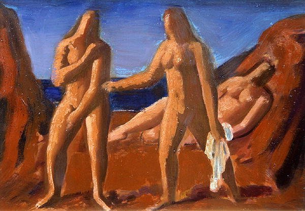 Groupe de baigneurs - Bernard Meninsky