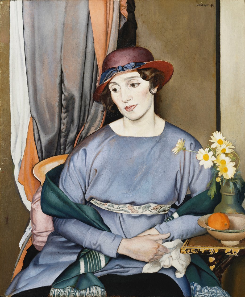 Dame avec un chapeau, la femme de l