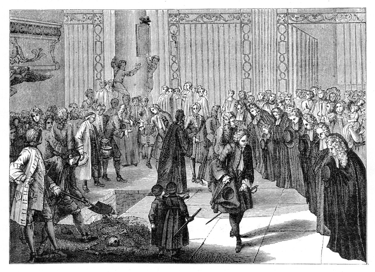 Enterrement dans une église - Bernard Picart