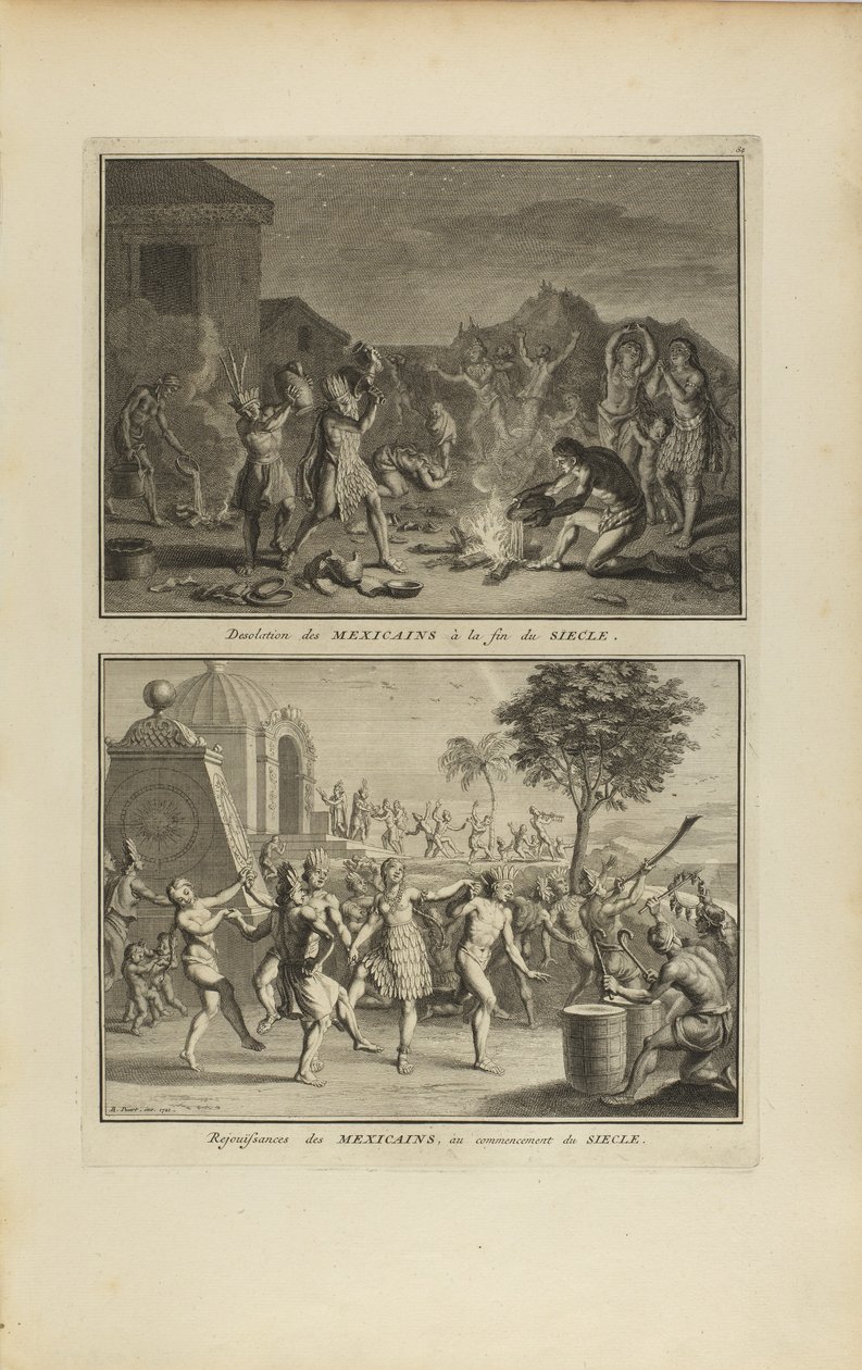 Désolations des Mexicains à la fin.../Rejouissances des Mexicains... - Bernard Picart