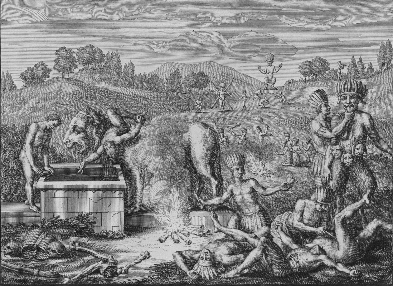 Idoles de Tabasco, 1723 - Bernard Picart