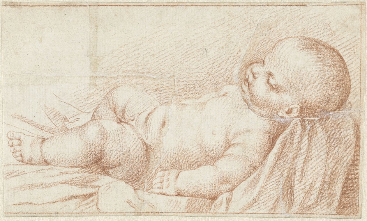 Enfant couché - Bernard Picart