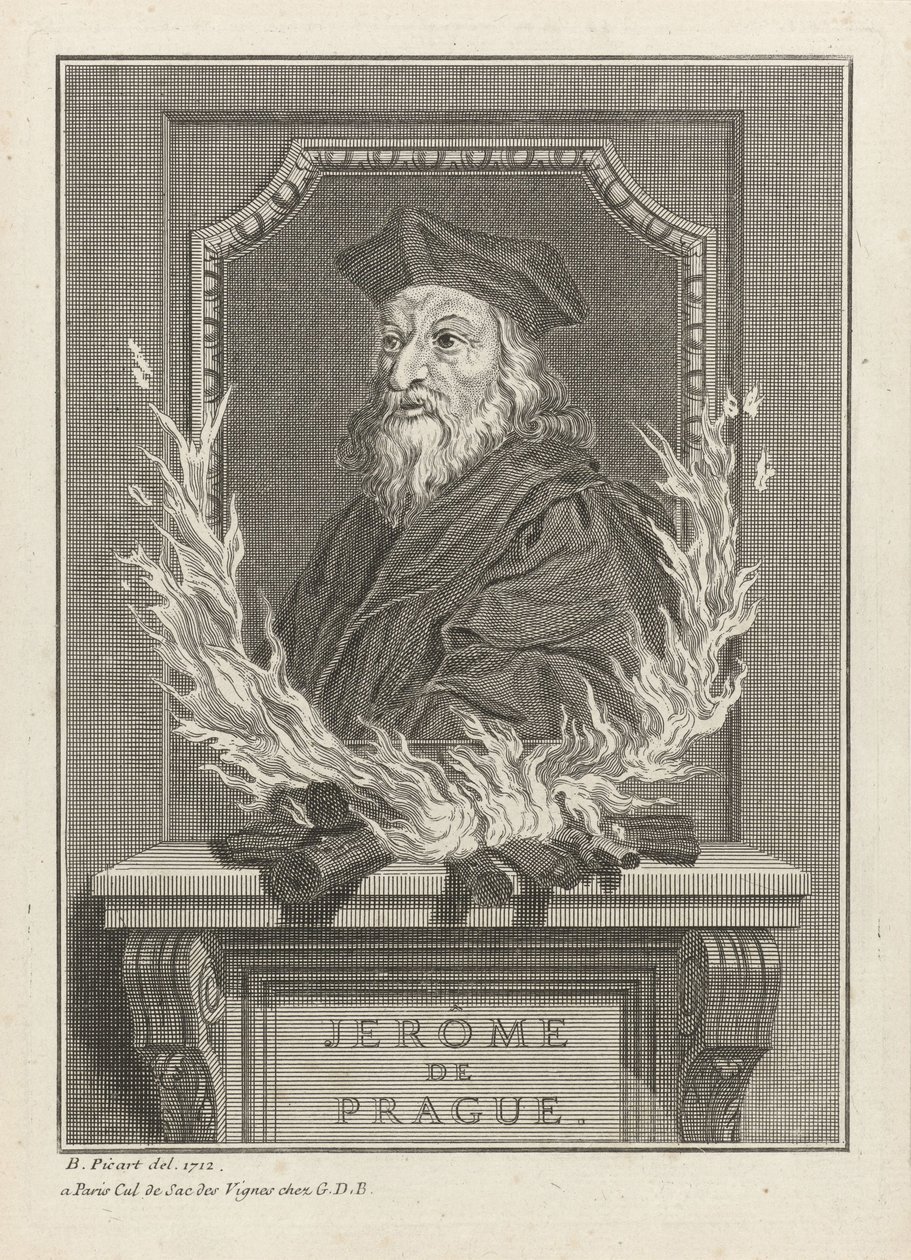 Portrait de Jérôme de Prague, 1712 - Bernard Picart