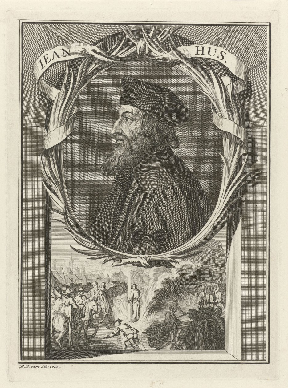 Portrait de John Hus - Bernard Picart