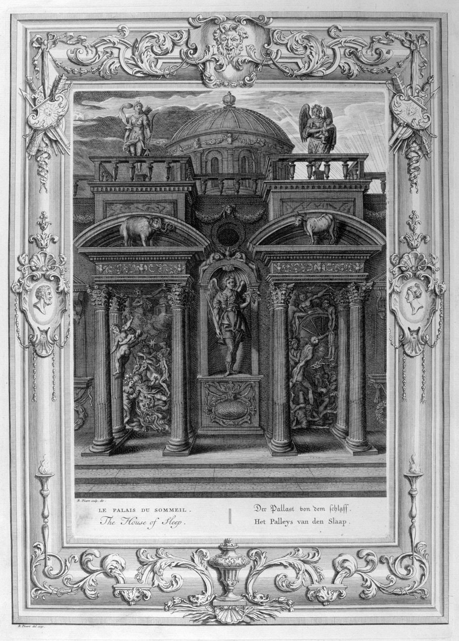 La Maison du sommeil (gravure) - Bernard Picart