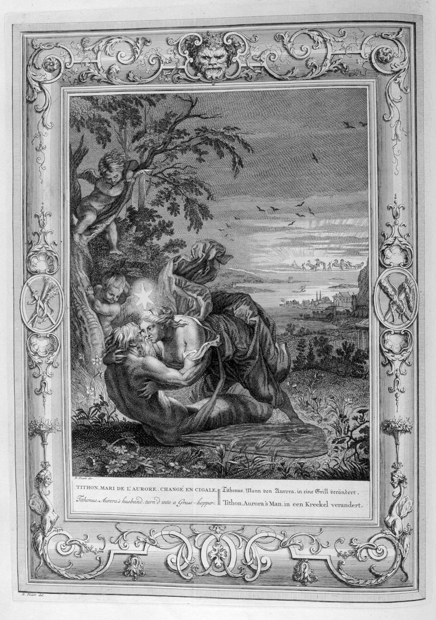 Titon et Aurore (gravure) - Bernard Picart