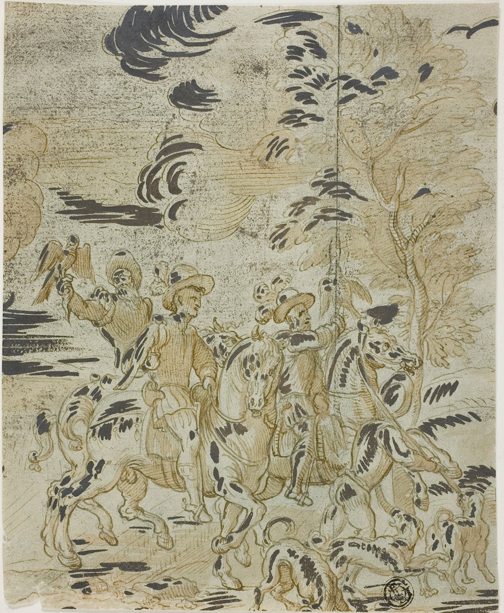 Chasse au faucon - Bernard van Orley