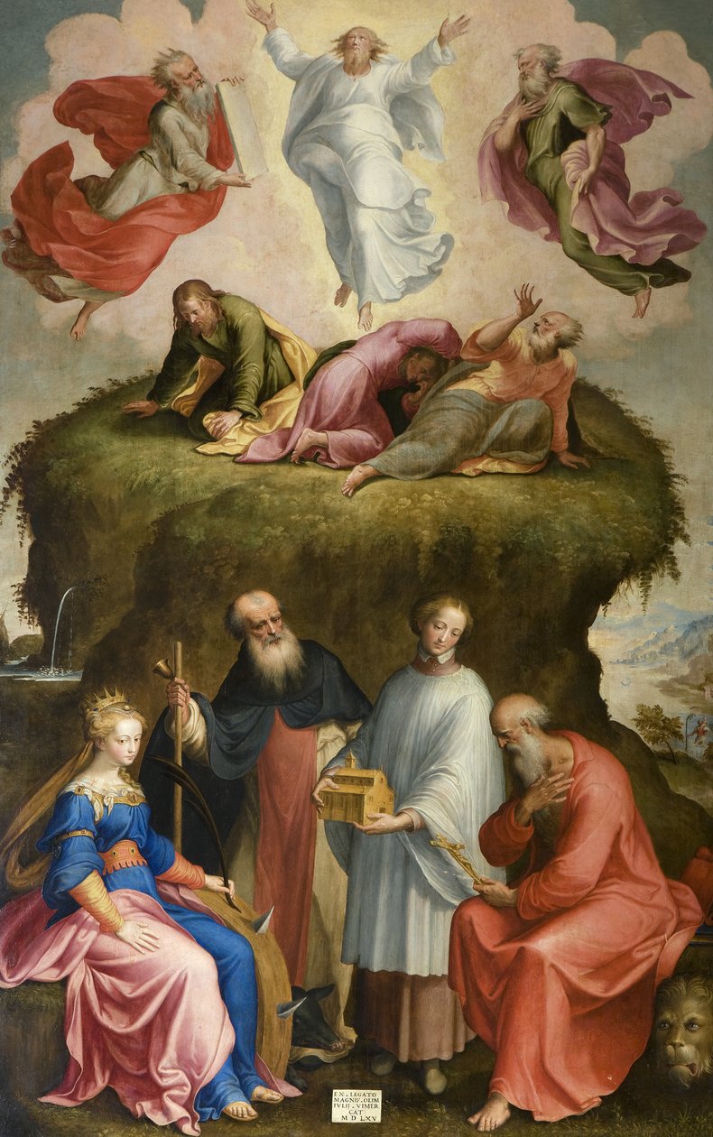 Transfiguration et Saints, 1565 - Bernardino Campi