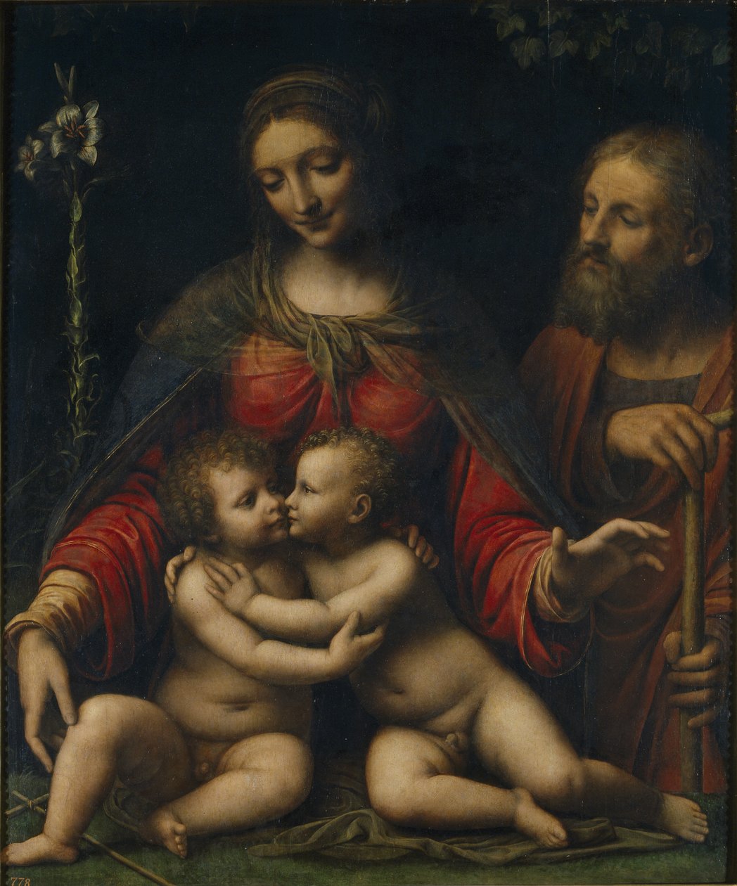 La Sainte Famille avec Jean le Baptiste - Bernardino Luini